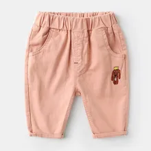 Летняя детская одежда Шорты мальчики девочки укороченные Штаны одежда малыш вышивка Патти acrivern Милая модная спортивная детская одежда