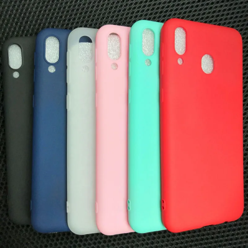 

Solid candy color silicone soft case on for samsung galaxy M10 M20 A10 A30 A50 A40 A70 M30 S7 S8 S9 S10 S10 A6 A8 Plus 2018 Case