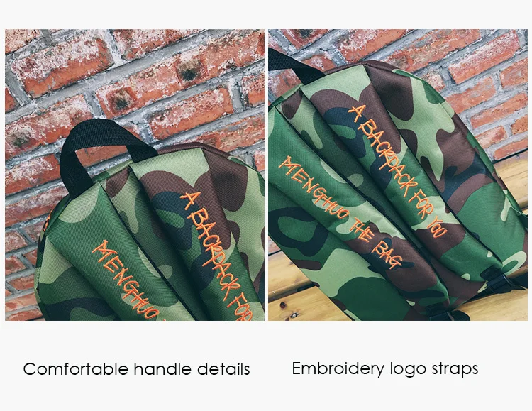 Menghuo New 2017 Camouflage Women Men Canvas Backpack Female Teenage Girl School Bag Boy Cool Laptop Male Travel Bagpack Mochila (29)