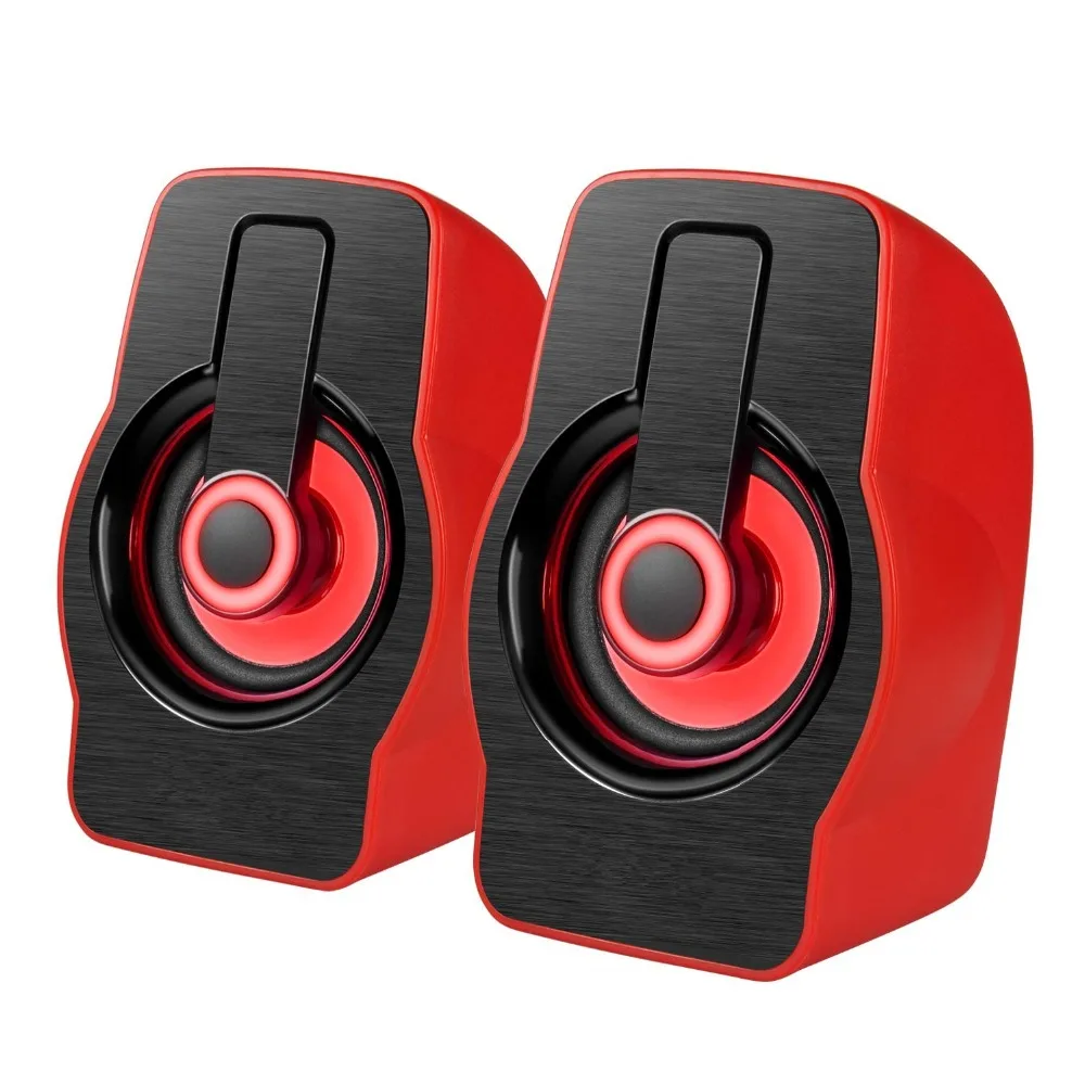 Computer Speakers Stereo Sound Led Colorful Desktop Speakers Usb