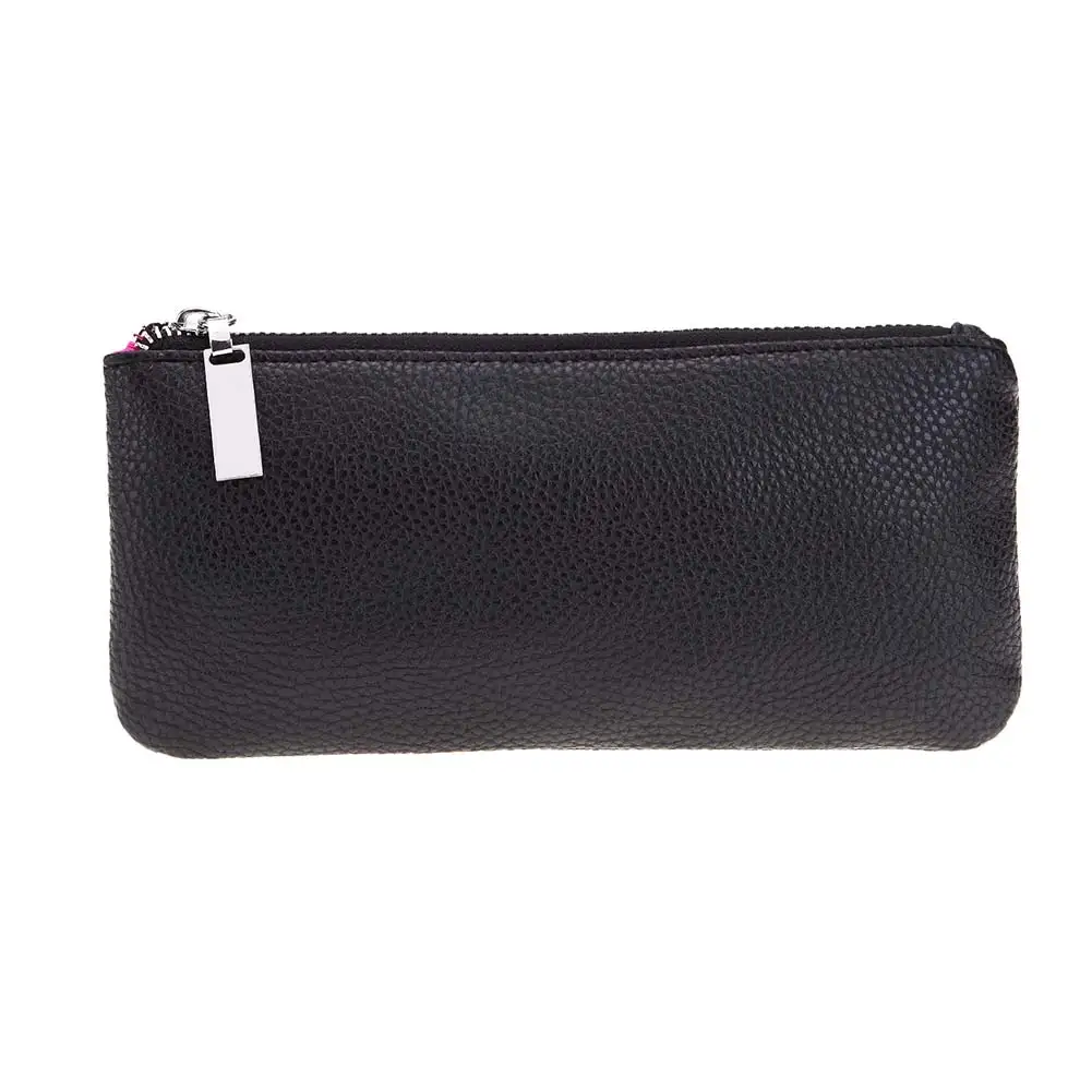 

Portable Men Women Travel Cosmetics Bags Makeup Brushes Bag PU Leather Zipper Make Up Brush Holder Case Organizer Popular