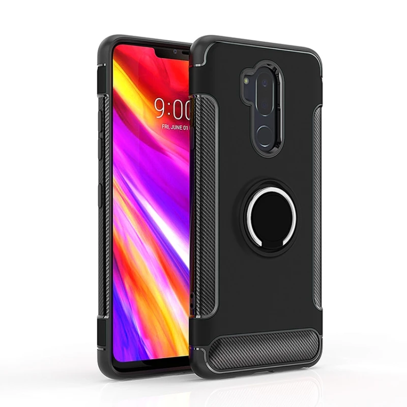 Для LG V40 чехол thinq для LG G7 чехол thinq Броня полная защита кольцо магнетизм держатель Телефон задняя оболочка для LG G710 V40 G7 чехол