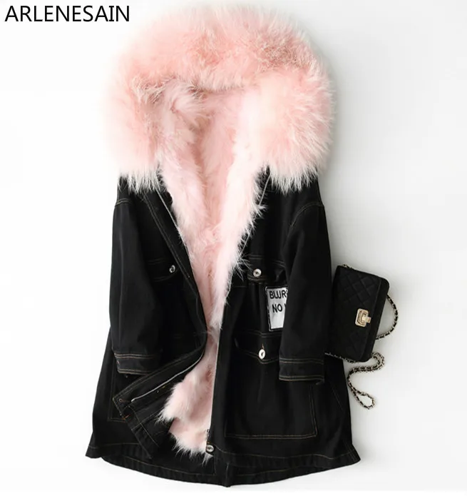 Cheap Arlenesain custom New fox fur cowboys to overcome the coat in the long section women coat 7