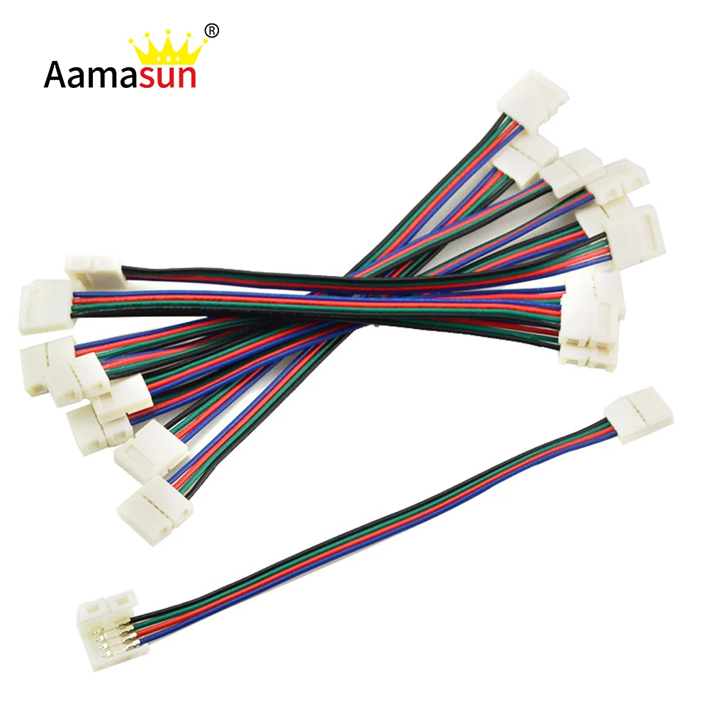 1 Pcs LED RGB Strip light connector line 4 Pin DIY PCB Connector