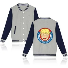 Donald Trump Fashion Jacket Women Black and white USA Presidential Make America Great Again Clothes Women Coat hip hop Autumn