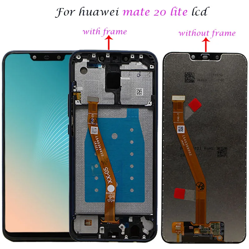 

6.3'' Huawei mate 20 lite LCD with frame Display Touch Screen Digitizer Assembly Replacement mate 20lite Huawei mate 20 lite LCD