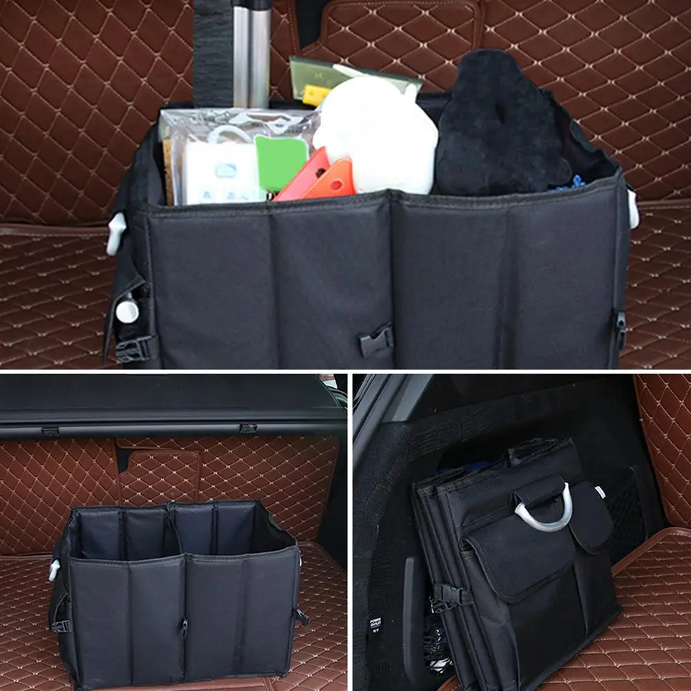 Car Trunk Storage Bag Foldable Multi Compartment Organizer ...