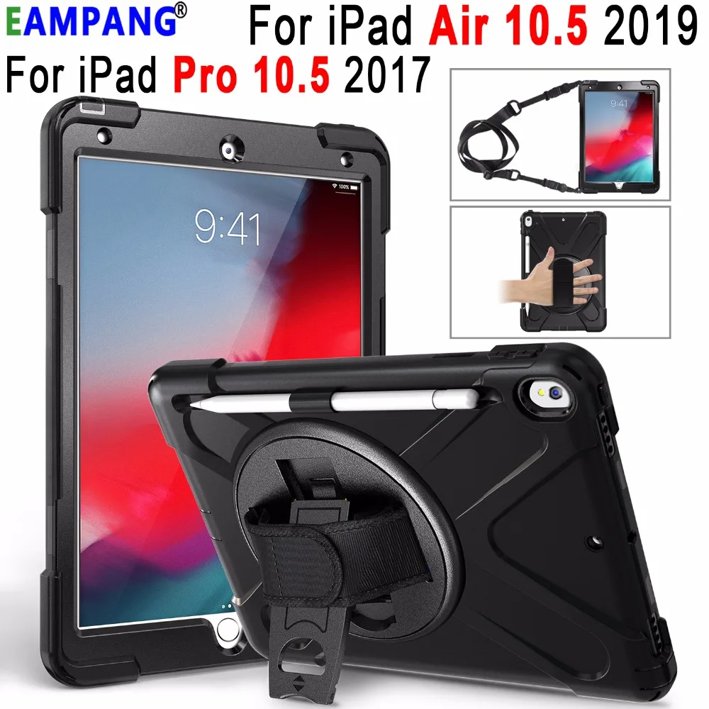 Premium Armor Shockproof Hand Shoulder Strap Case For Apple Ipad Pro 10 5 Ipad Air 10 5 2019 Cover Funda With Pencil Holder Tablets E Books Case Aliexpress