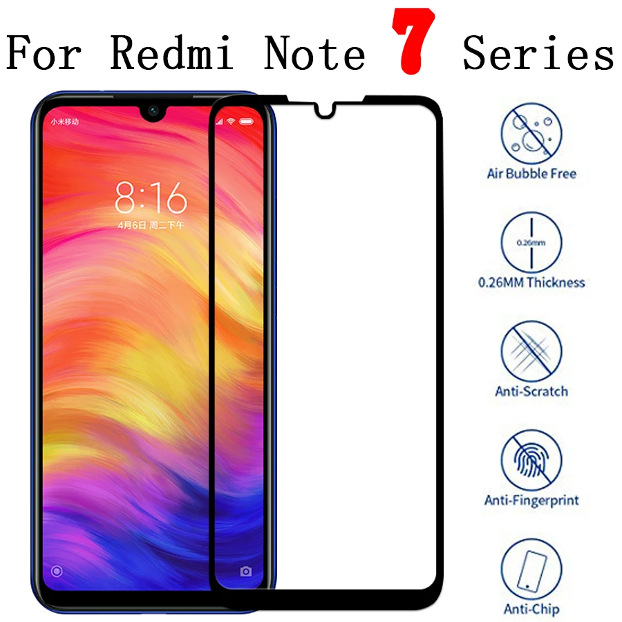 

Protective Glass On Ksiomi Redmi Note 7 Pro Tempered Glas Screen Protector For Xiaomi Rdmi note7 Phone Protect Film Glases Xiomi