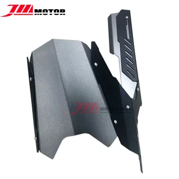 

Motorcycle CNC Grey Rear Fender Dust Mudguard With Chain Guard Fairing Tire Wheel Hugger Protector For YAMAHA YZF R3 R25 13-16