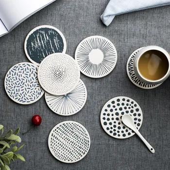 

1pcs Creative Daily Personality Mat Diatomaceous Earth Waterproof Coaster Insulated Placemat