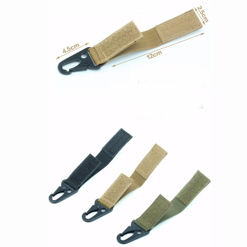 1PC  Carabiner High Strength Nylon Key Hook MOLLE Webbing Buckle Hanging System Belt Buckle Hanging Camping Hiking Accessories