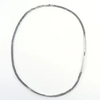 

316 Stainless Steel Curb Chain Necklaces, with Lobster Claw Clasps, Stainless Steel Color, 23.2"; 4mm