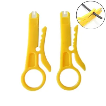 

Mini Wire Stripper Crimper Pliers Crimping Tool Cable Stripping Wire Cutter Punch Down Cutter for RJ45 Cat5 Network Wire Cable