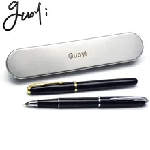 Guoyi A300 Ретро металлическая чернильная ручка 0,38 мм перо для обучения, офиса, школы, канцелярские принадлежности, Подарочная роскошная ручка для отеля, деловая ручка для письма