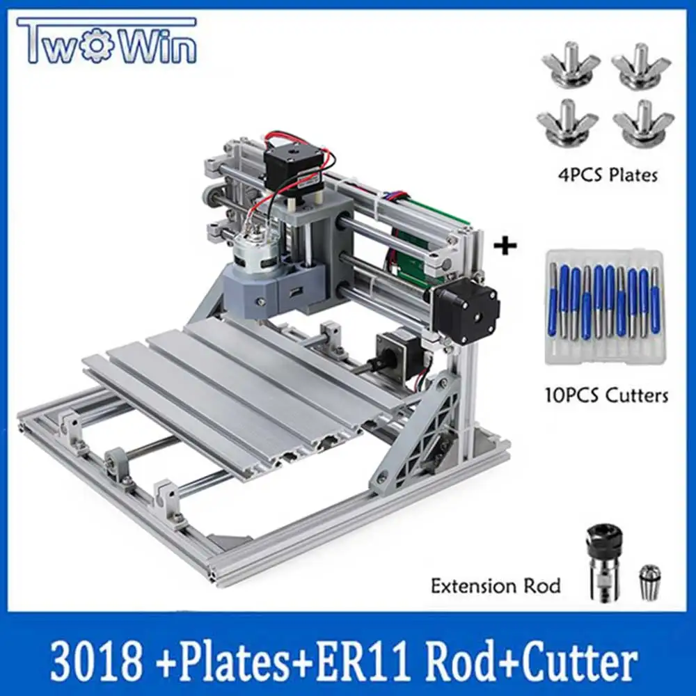 Деревянный маршрутизатор DIY Мини гравировальный станок CNC3018 с ER11 лазерная гравировка Pcb ПВХ фрезерный станок, cnc 3018 лучшие игрушки