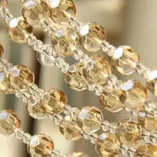 20 м/лот 32 секции классических хрустальных бусин занавески могут быть настроены окна крыльца перегородки двери занавески