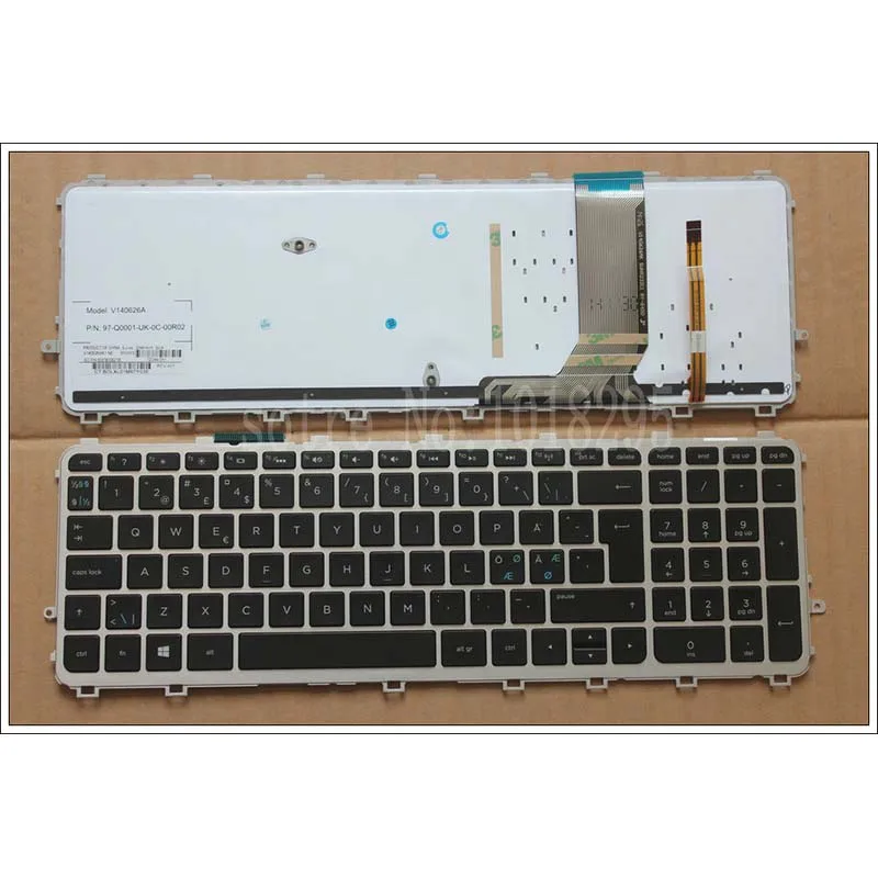 Nordic NE Laptop Keyboard for HP ENVY TouchSmart 15-J 15T-J 15Z-J 15-J000 15t-j000 15z-j000 15-j151sr with backlit keyboard 720566 001 720566 501 for hp envy quad 15t 15t j000 15t j100 laptop motherboard 15 15 j 15 j053cl 100% tested