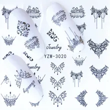 1 шт Наклейка на ногти водная переводная наклейка Женская белая переводная слайдер для маникюра Сделай Сам дизайн ногтей Декоративная наклейка для ногтей горячая распродажа