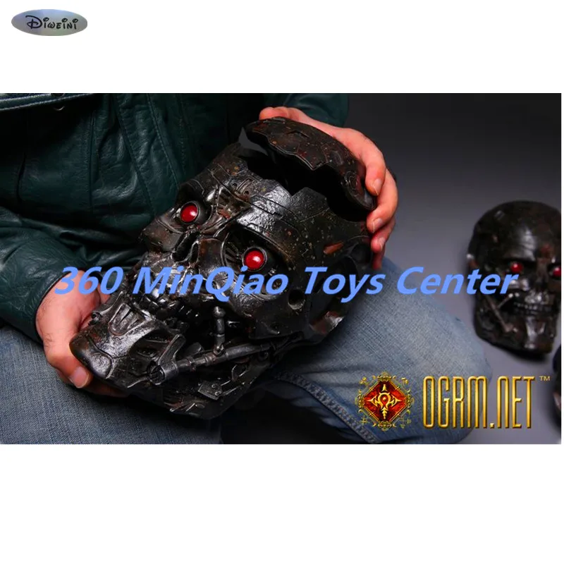 

New hand made OGRM Terminator T600 Slayer 1:1 Skull Storage Box LED Eyes Can Be Lit New In Stock Now RETAIL BOX WU783