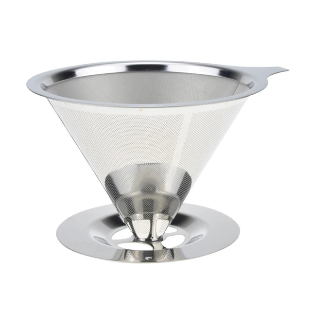 Buy Stainless Steel Cone Reusable Coffee Filter