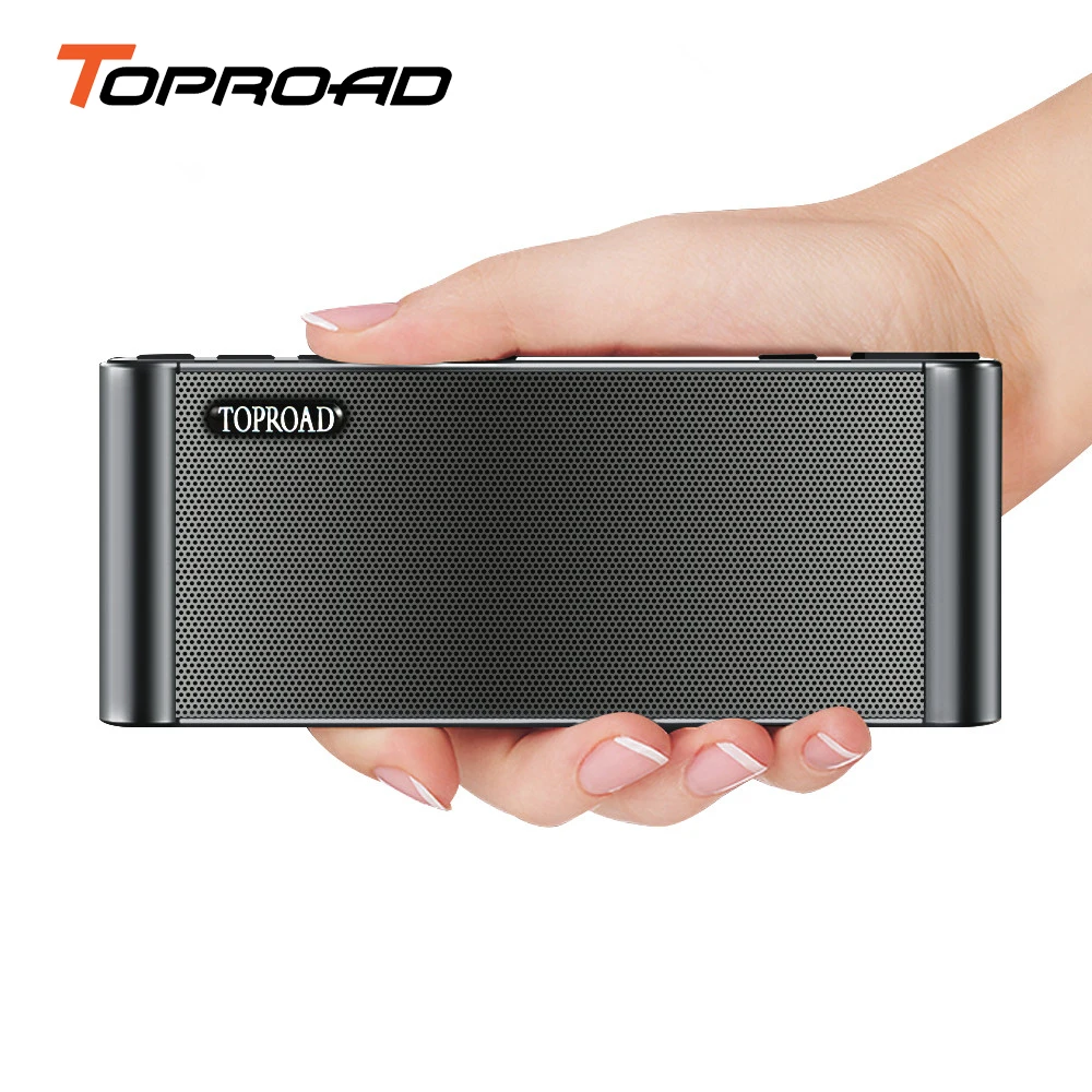 TOPROAD Hifi Bluetooth динамик Портативный ЖК беспроводной двойной бас сабвуфер Soundar Altavoz