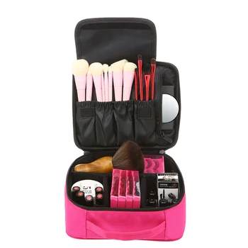 

Light Cosmetic Organize Portable Makeup Storage Organize with Padded Handle Travel Multifunctional Make Up for Travel Home Use