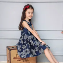 Детская одежда; Новинка года; летнее платье для девочек; жаккардовые платья принцессы без рукавов трапециевидной формы с цветочным рисунком; вечерние и свадебные платья