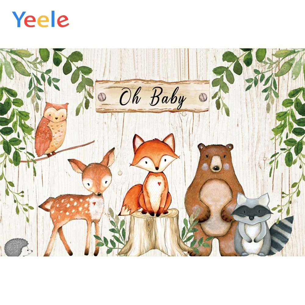 

Yeele Woodland Birthday Safari Party Photography Backdrops Baby Children Personalized Photographic Backgrounds For Photo Studio