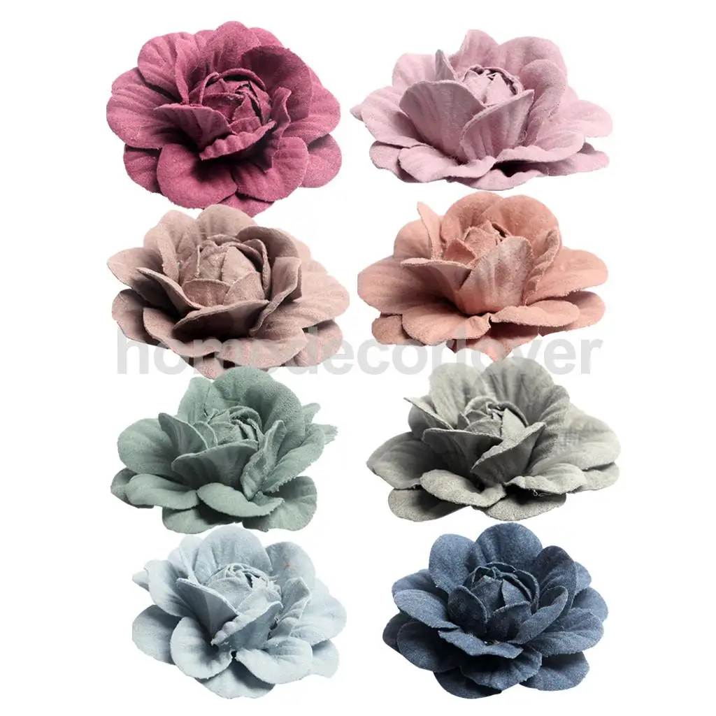10 шт. искусственные головки розы из замши|flower head|rose flower headrose |
