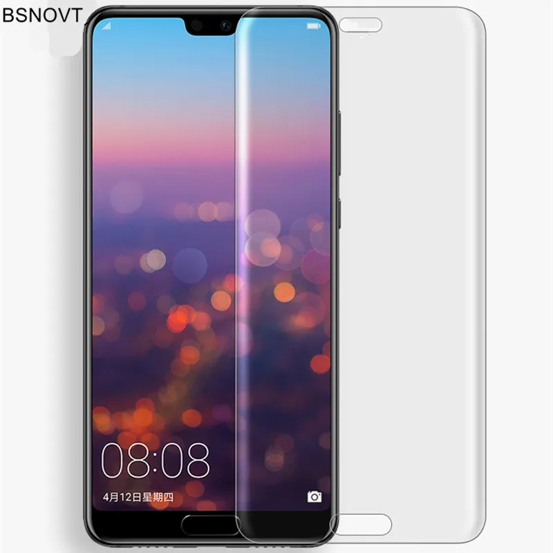 2 шт стекло для Huawei P20 Защитная пленка экрана полное покрытие из мягкого ТПУ BSNOVT |
