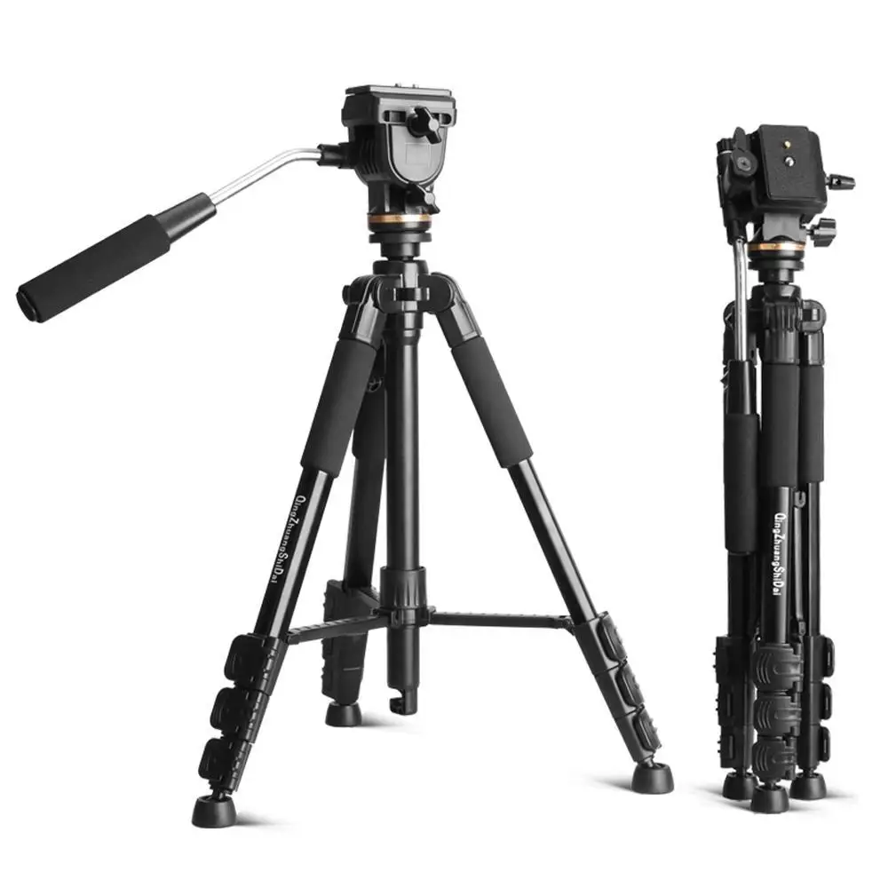 

2018 QZSD Q111S pro Tripod 59.8" Camera Tripod Stand With Handle Ball Head 18lb Big Load Capacity Steadicam For Camera And Phone