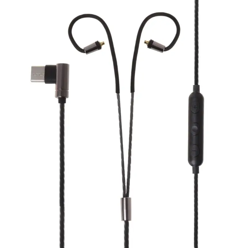 

Type C Earphone Audio Cable MMCX Mic For Shure Headphone SE215/315/535/846/425