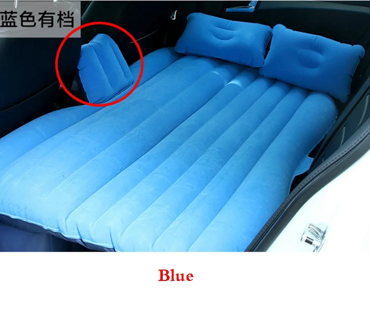 Flocking Inflatable Car Bed For Back Seat Cover Air Mattress Universal Car suv mpvinflatable