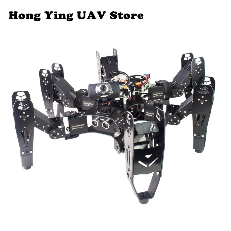 DIY 18DOF многоножной робот Raspberry Pi шестифутовый RaspberryPi с открытым исходным кодом