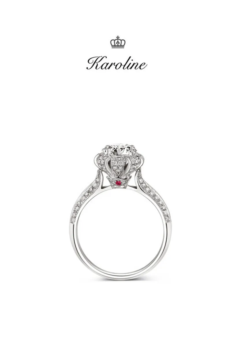 CC Мода ювелирное изделие, кольца для Для женщин S925 стерлингового серебра Винтаж барокко бутон форме gauto Корона роскошное кольцо бижутерия CC1387