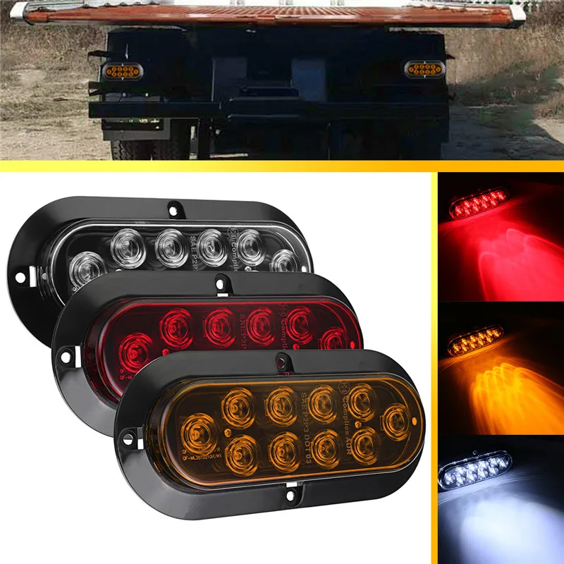 

1Pair 12V LED Car Truck Backup Reverse Light Rear Tail Stop light Trailer LED Turn lamp Warning light