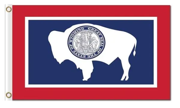 

New Large 3x5 Wyoming State Flag US USA American Flags