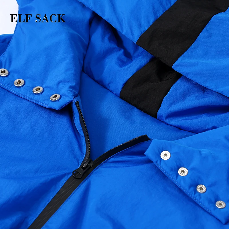 ELF SACK New Winter Woman Coat 90% White Duck Down Casual Solid Long Warm Women Warm Jackets Coat Outwear Streetwear Female Coat
