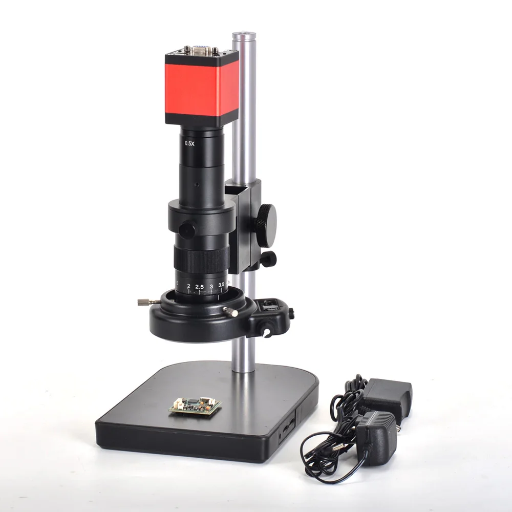 

13MP HDMI 1/3inch CMOS HD VGA Digital Industry Video Inspection Microscope Camera Set+180X C-mount Lens+56 LED Light+table stand