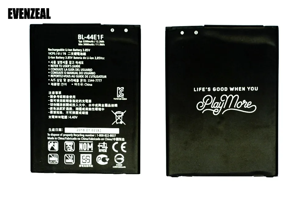 EVENZEAL 1 шт. умная запасная батарея для мобильного телефона LG LS997 H910 F800 V20 VS995 US996 H990DS