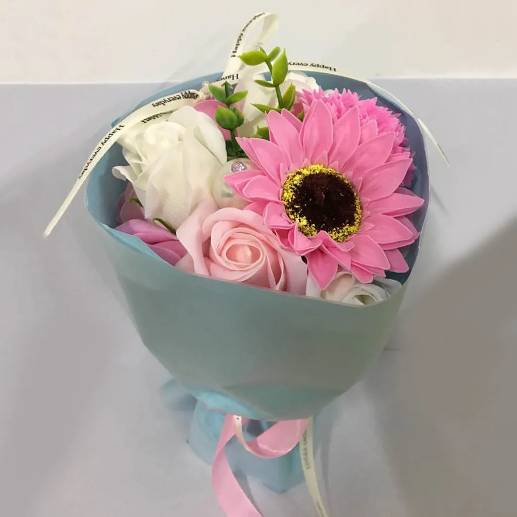 

HOTSoap flower Bouquet Creative Valentine's Day Gift Home Wedding Decor#40-27