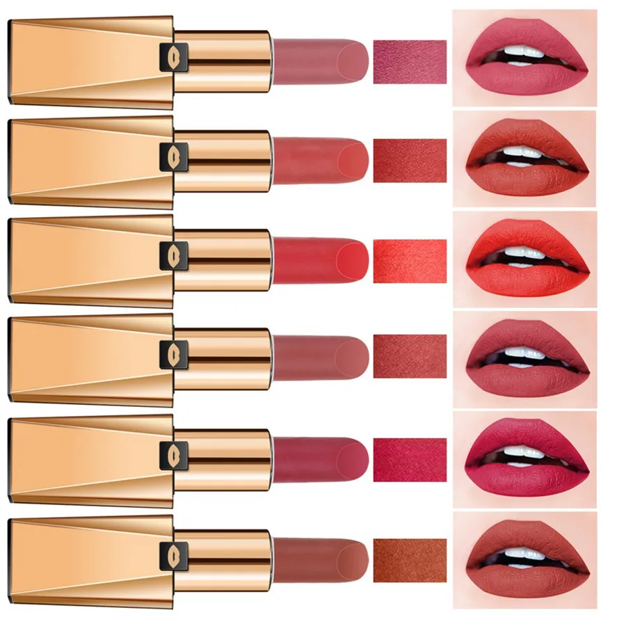 New Matte Lipstick 1PC Mist Texture Long Lasting Moisturizing Sexy Makeup Long Lasting Lipstick 0620#30