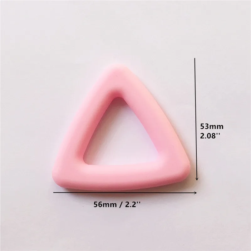 Encantos do Bebê Brinquedo de Montessori Sensorial dos Desenhos Chenkai Triângulo Mordedores Bpa Livre Silicone Faça Você Mesmo Chupeta Animados Fazer Jóias 50 Pcs 3 Brinquedos e hobbies