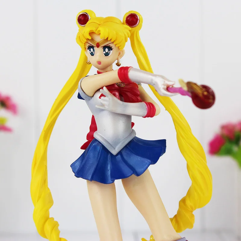 

Sailor Moon figures Tsukino Usagi 20th Anniversary PVC Action Anime Cartoon ZERO Pretty Guardian Collectible Toy 18.5cm