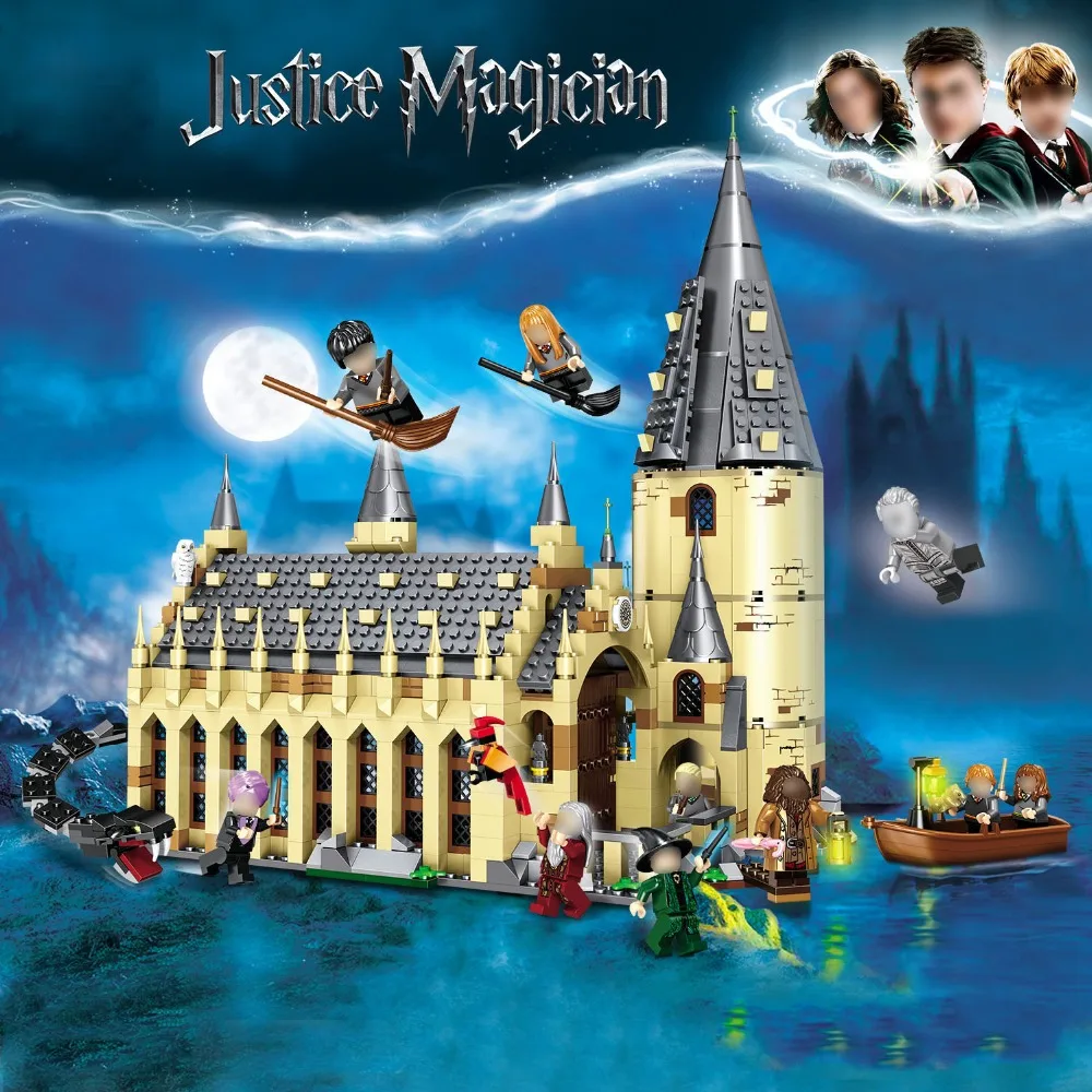 

Harry Magic Potter Hogwarts Great Hall Compatibility Legoing Harri Potter 75954 Building Blocks Bricks Toys Gift Christmas