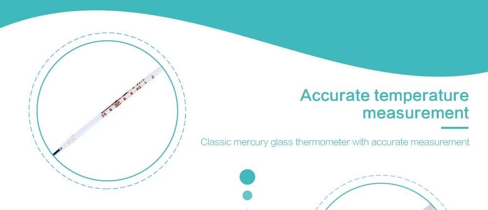 Glass Mercury Adult Children Alar Oral Thermometer Measurement