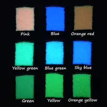 Dofuny 9 цветов Светящиеся блестящие светящиеся пески для украшения ногтей, супер яркие фосфоресцирующие пески светится в темноте