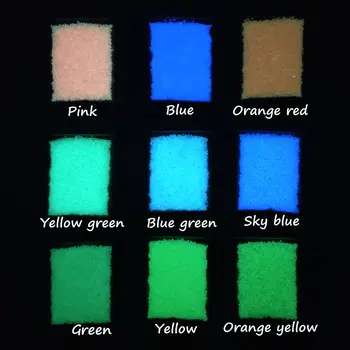 

Dofuny 9 Colors Luminous Glitter Glow Sands For Nail Arts Decorations ,Super Bright Noctilucent Sands Glow In The Dark