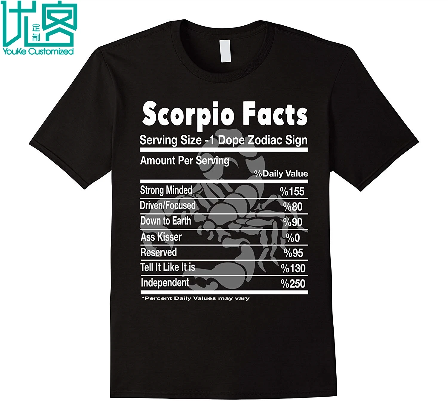 Мужская футболка с коротким рукавом Scorpio Facts забавный подарок на день | Отзывы и видеообзор